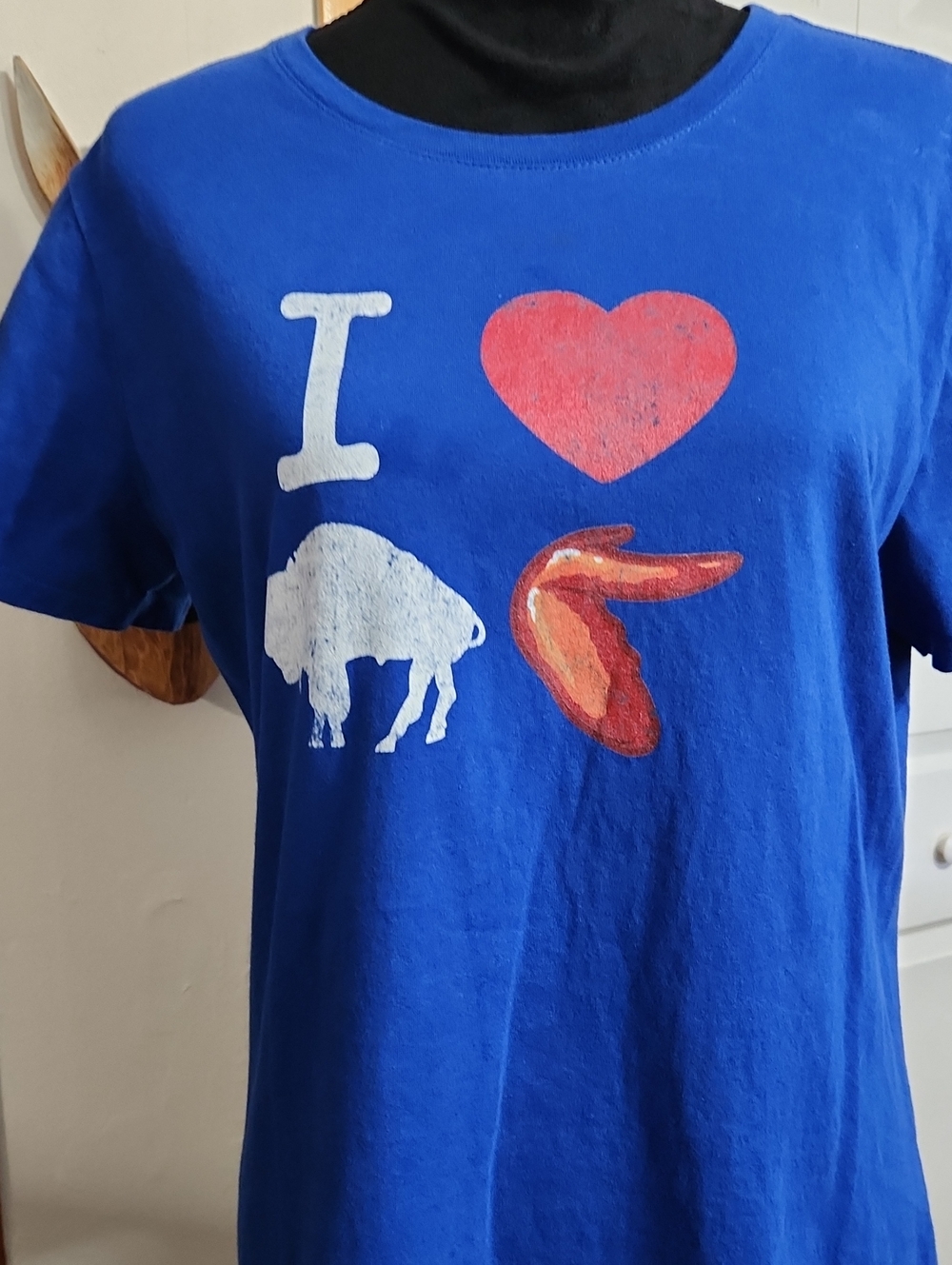 I ❤️ Buffalo Wings Royal Blue short sleeve Tee